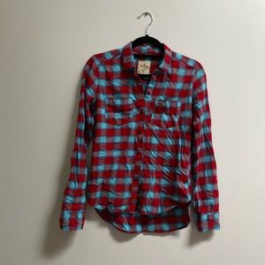 Hollister Cotton Plaid Shirt XS